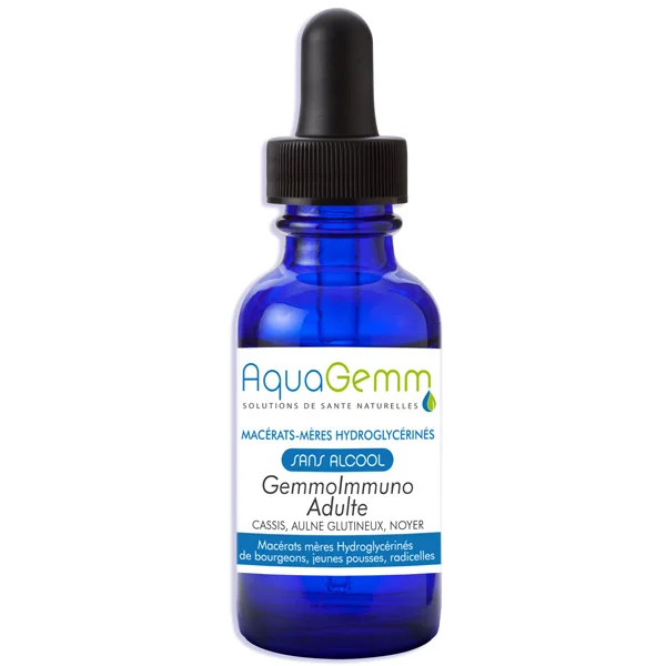 GEMMO IMMUNO ADULTE AQUAGEMM (aulne glutineux, cassis, noyer)