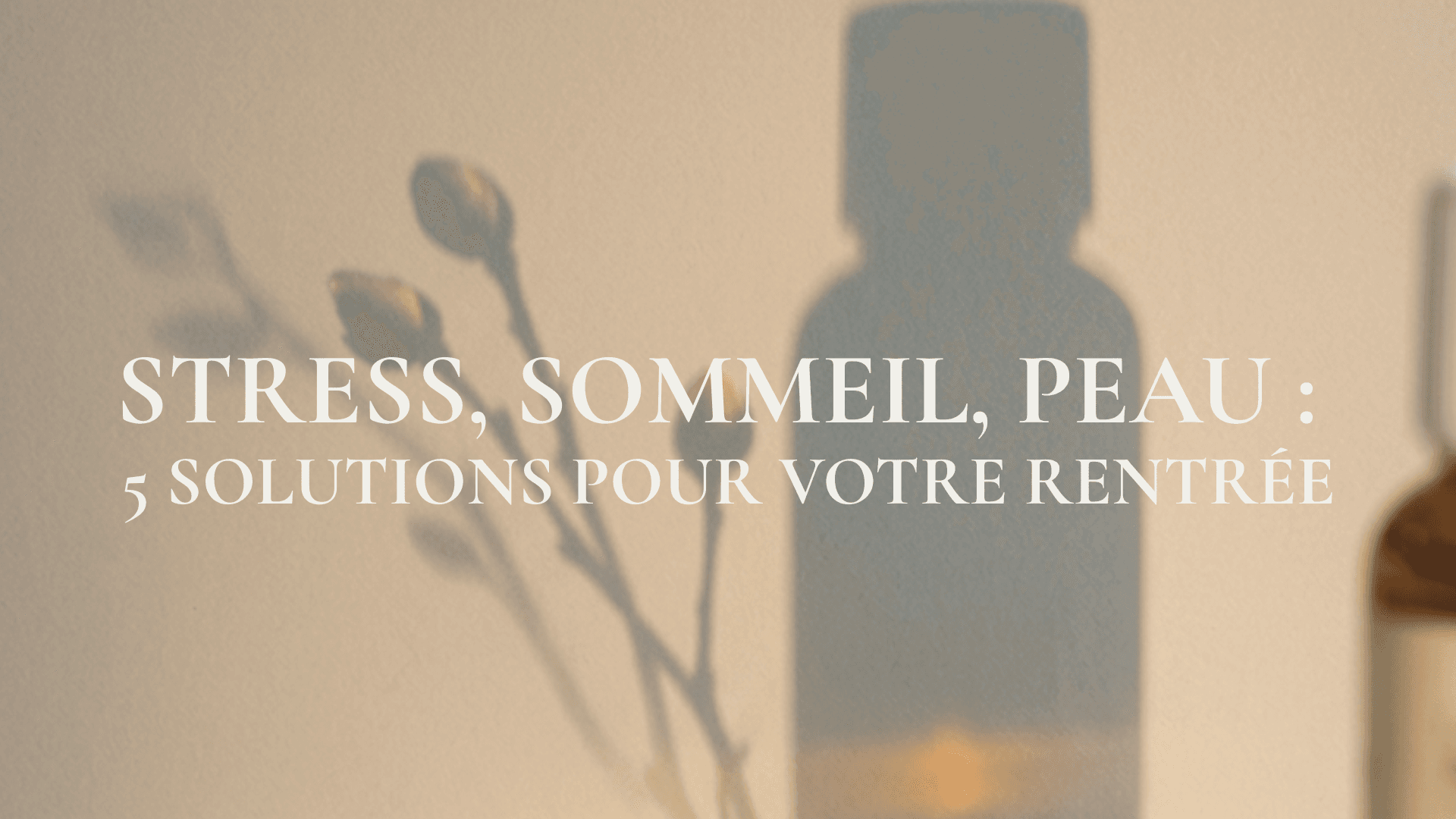 Bourgeons de rentrée : les 5 déséquilibres que traverse votre corps : stress, cheveux, peau, sommeil, digestion
